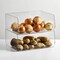 mDesign Stackable Plastic Food Storage Bin, Open Front